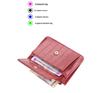 Baellerry Women's Crocodile Pattern Card Holder Coin Purse: Korean Style Fashion Wallet with Large Capacity and Multi-Card Slots