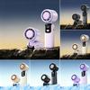 Portable Rechargeable Cooling Fan Folding Mini Desktop with LED Light Fan Adjustable Wind Speed