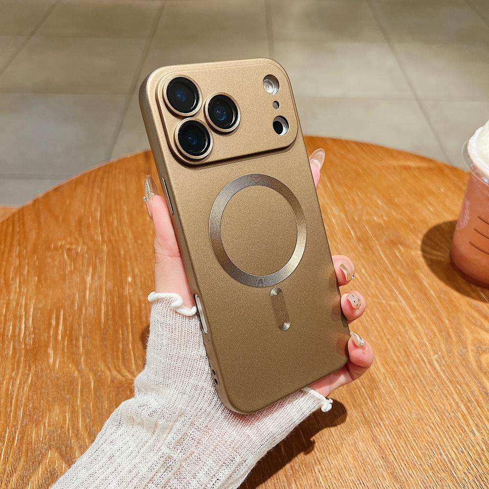 Luxury Matte Case For Apple IPhone 17 Air 16e 16 15 14 13 12 11 Pro Max Plus For Magsafe Magnetic Wireless Charging Back Cover