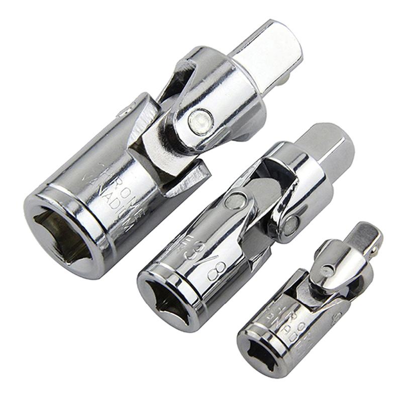 Universal Joint Set Ratchet Angle Extension Bar Socket Adapter Manual and Pneumatic Flexible Adapter Socket Tools