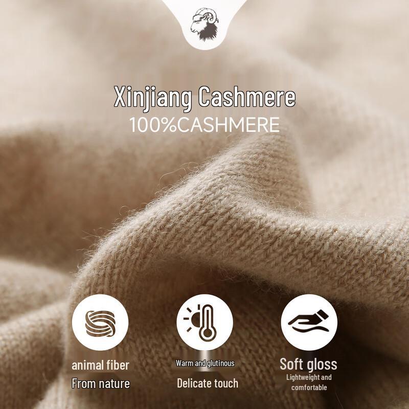 Zhaojun Women's 100% Cashmere Round Neck Cardigan Sweater