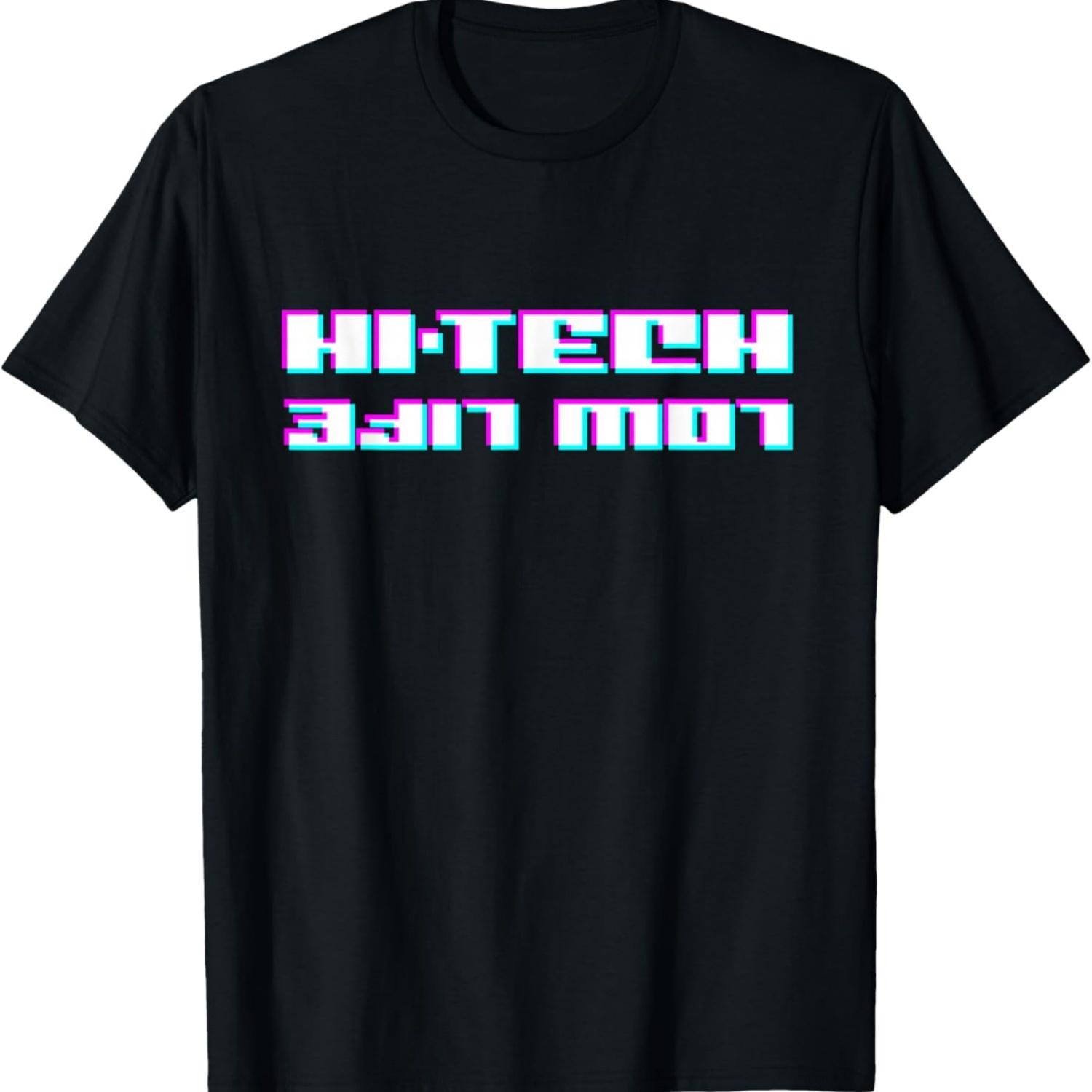 Hi-Tech Low Life Glitch T-Shirt S