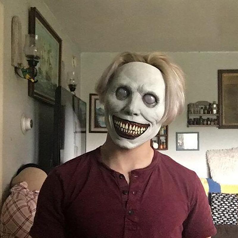 Halloween Party Mask Creepy Smiling Demons The Evil Cosplay Props Stage Show