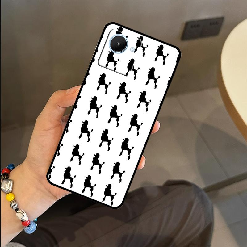 Pudel Hunde Hülle Für Realme C53 C55 C51 C25 C63 C61 C65 C67 C71 C75 GT6 GT7 Pro 11 12 13 14 15 Pro Plus