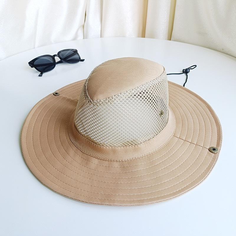 Summer Men'S Sun Hat Outdoor Mountaineering Versatile Bucket Hat Cowboy Hat Breathable Fishing Hat Scenic Hat