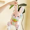 Rosa kleiner weißer Hase Puppe Greifautomat Puppe Kindergeschenk Aini Hase Plüschtier Rettich Hase Scherenautomat Puppe
