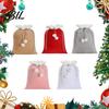 Decorative Drawstring Bags for Gifts Christmas Velvet Santa Gift Bag, 19 X 26 Inch Large Reusable Jewelry Organizer Claus Presents Sack Xmas