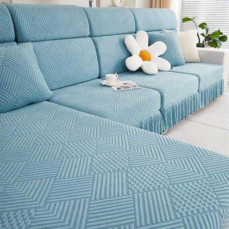 

Домашний диван, матрас с юбкой, нескользящий жаккардовый флисовый диван, подушка, чехол для шезлонга, чехлы для дивана Backrest Cover S