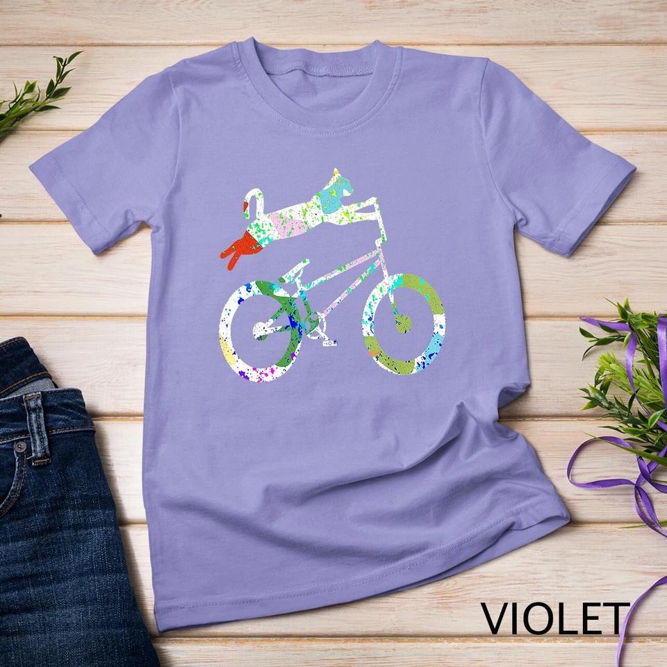 Cat On BMX Bike Kitten Lover Bike Cycling Bicycle Gift T-Shirt Unisex T-shirt 9 XL