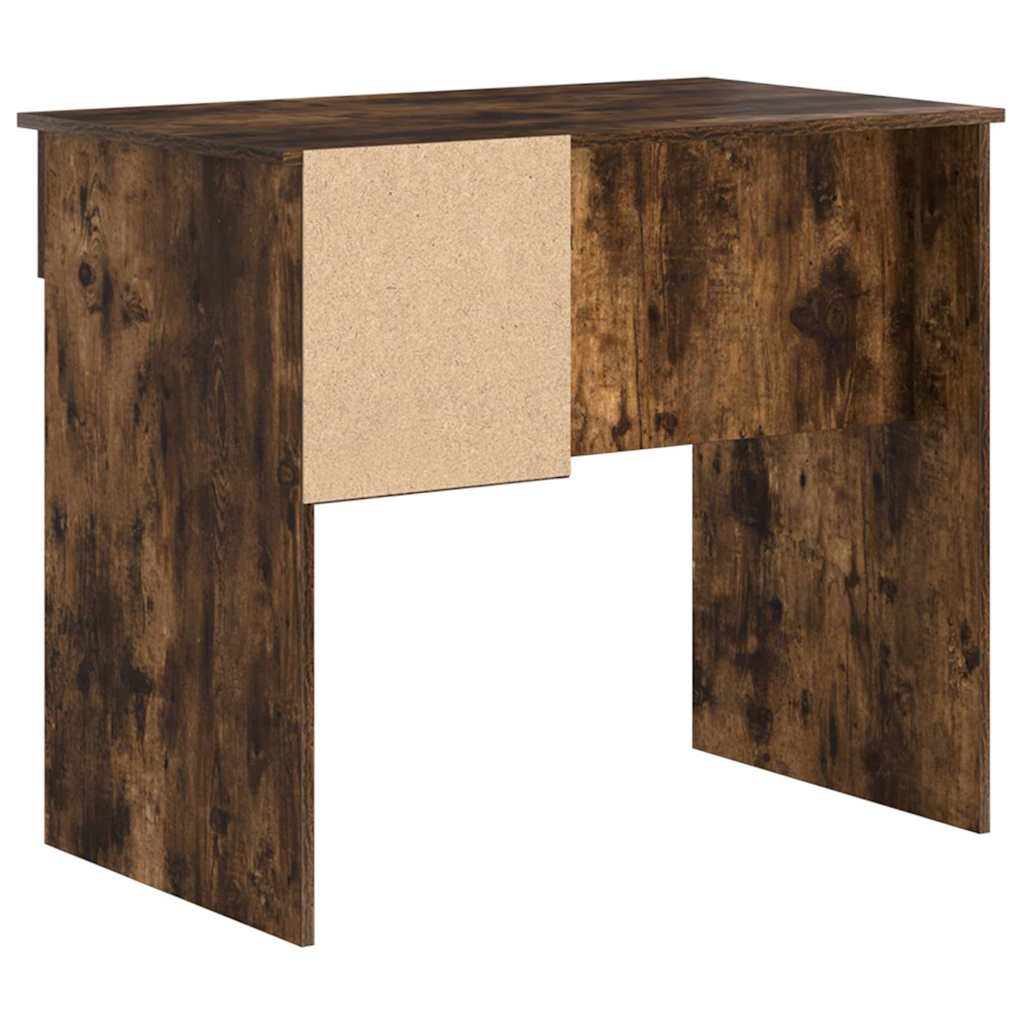 Desk Smoked Oak Finish 90 x 49 x 75 cm Engineered Wood