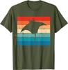 Cotton Tshirt New Marine Animal Scuba Diving Stingray Retro Manta Ray Unisex Tops Tees Summer Men's Clothing Oversized T-shirt
