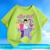 Boys and Girls' Demon-hunting Girl Group SAJABOYS Boys' Group Shirt, Summer Children's Casual Short-sleeved Pure Cotton T-shirt