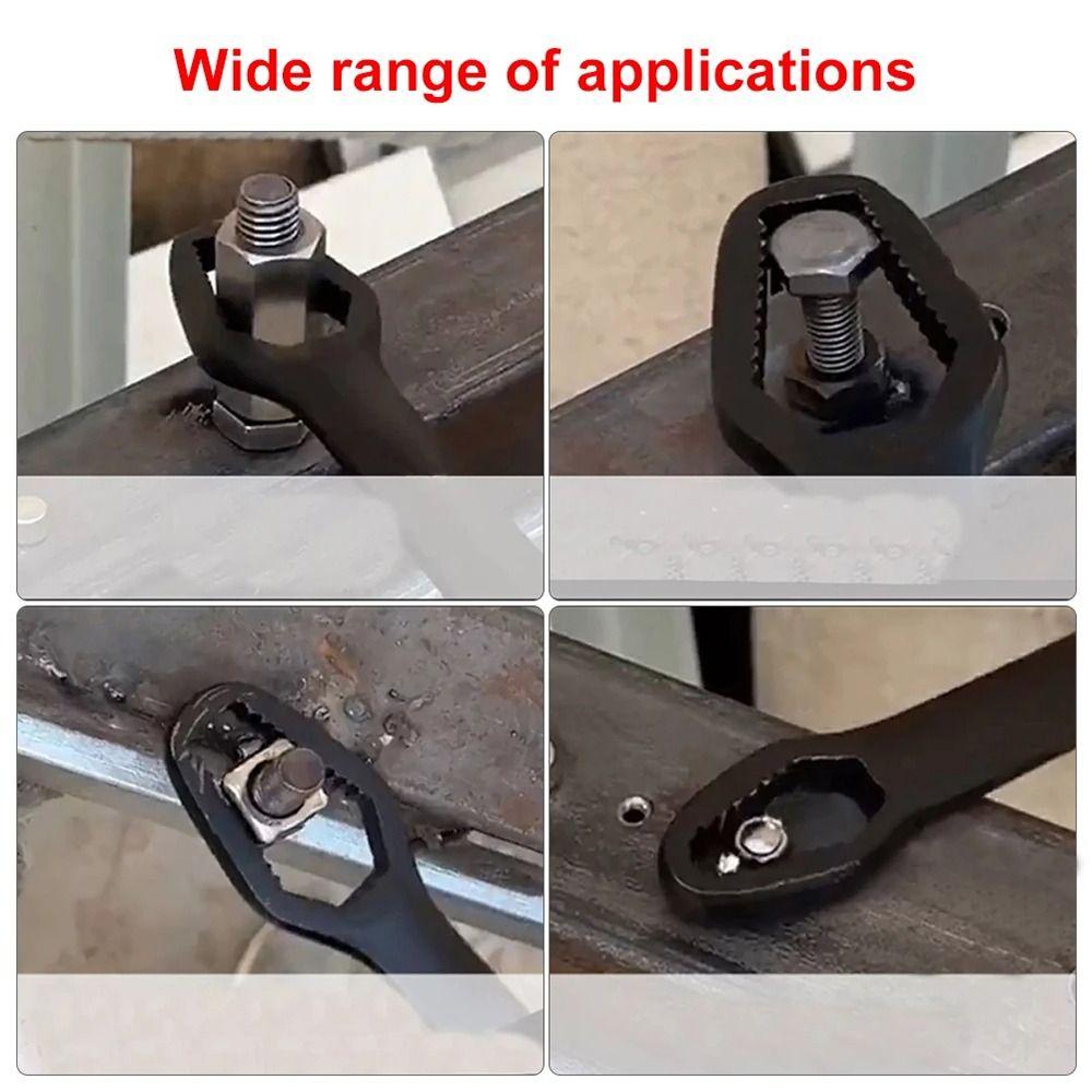 1Pcs Adjustable Double-Head Wrench Thickened Self-tightening Torx Spanner Bicycle Car