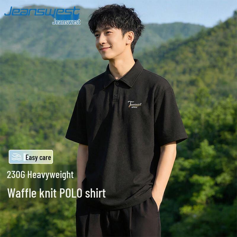 

Jeanswest Men s Waffle Knit Polo Shirt 4XL