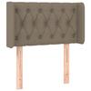 VidaXL Tête de Lit à LED Meuble de Chambre à Coucher Accessoire de Lit Simple Tête de Cadre de Lit Intérieur Taupe 3123550