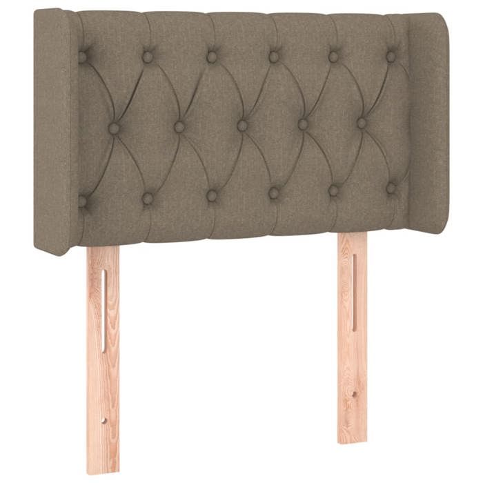 VidaXL Tête de Lit à LED Meuble de Chambre à Coucher Accessoire de Lit Simple Tête de Cadre de Lit Intérieur Taupe 3123550