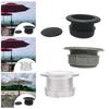 Porch Outdoor Furniture Accessory PVC Umbrella Hole Ring Plug Cap Assembly for Patio Table Parasol Parts