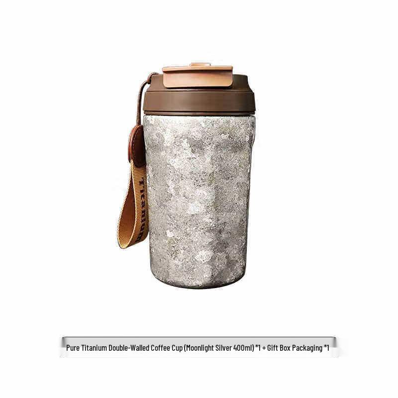 MRSIKEY Pure Titanium Insulated Coffee & Tea Thermos