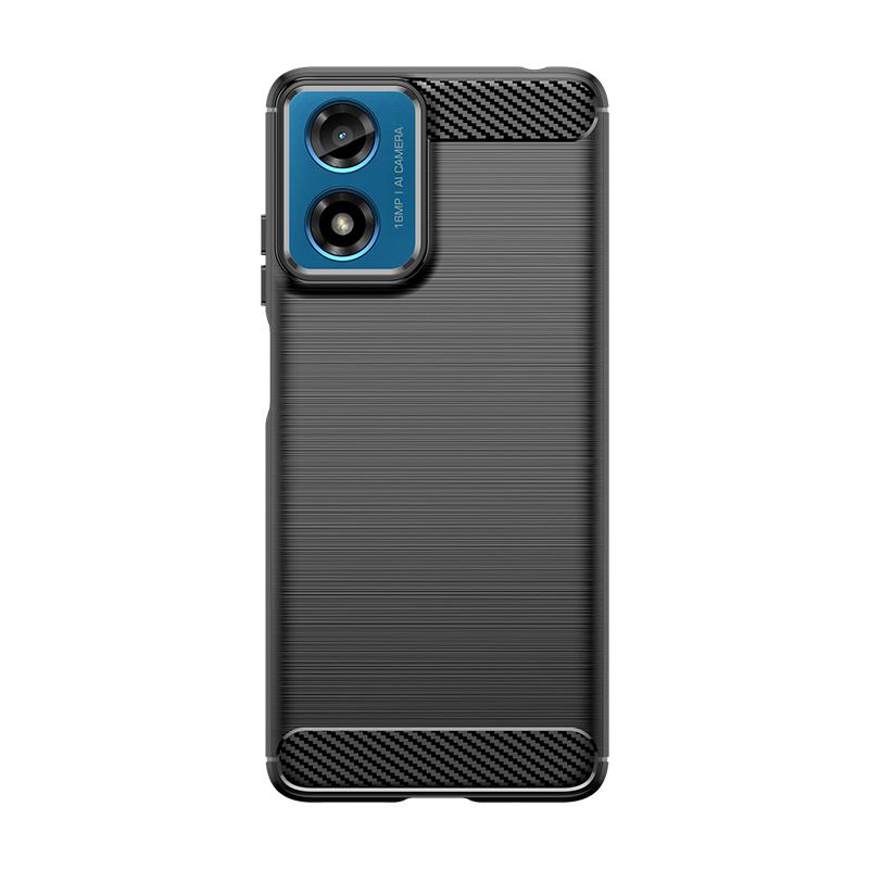 For Moto G04 Case Cover Moto G04 Capas Carbon Fiber Phone Bumper Back Shockproof Soft TPU Fundas Motorola Moto G 04 G04 G34 G24