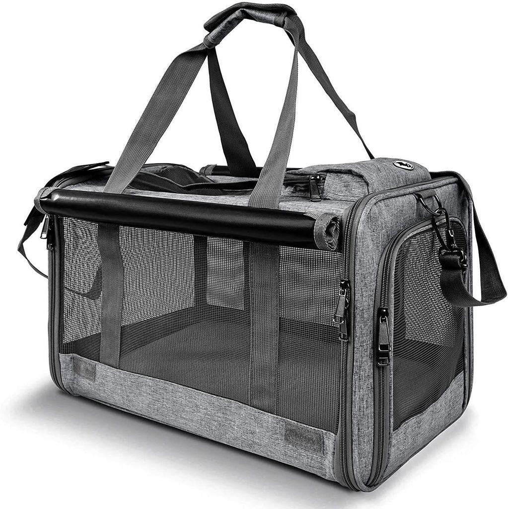 Large Capacity Pet Travel Bag: Handheld, Single Shoulder, Crossbody, Lightweight, Airline Approved