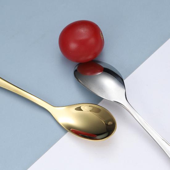 Obstgabel Langer Spiegelpolierter Griff Edelstahl Kreativer Flügel Kaffeelöffel Dessert