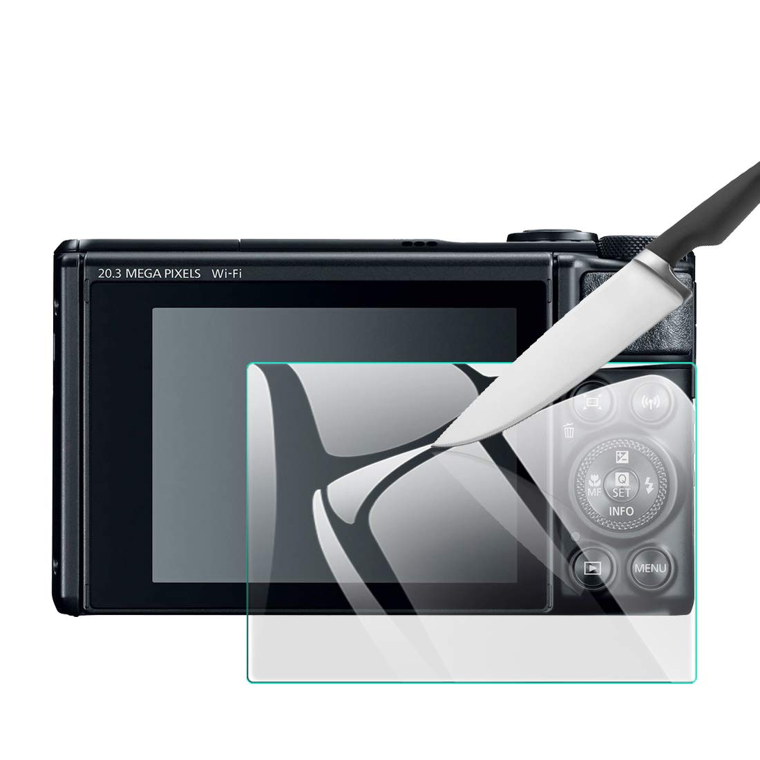 

EternalStars Camera Screen Protector with 4H Full and Compatible with the Canon PowerShot SX740 HS 3-Piece Hardness, Coverage,