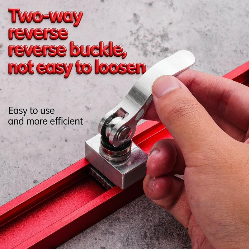 Professional Aluminum Miter Gauges For Power Chainsaws With Reverse Locking Mechanism And Two Size Available