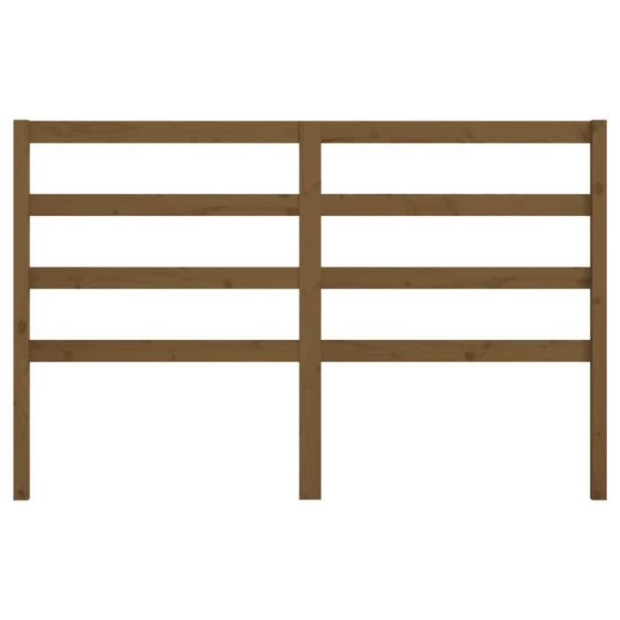 VidaXL Headboard Honey Brown 146x4x100 Cm Solid Pine Wood 817643