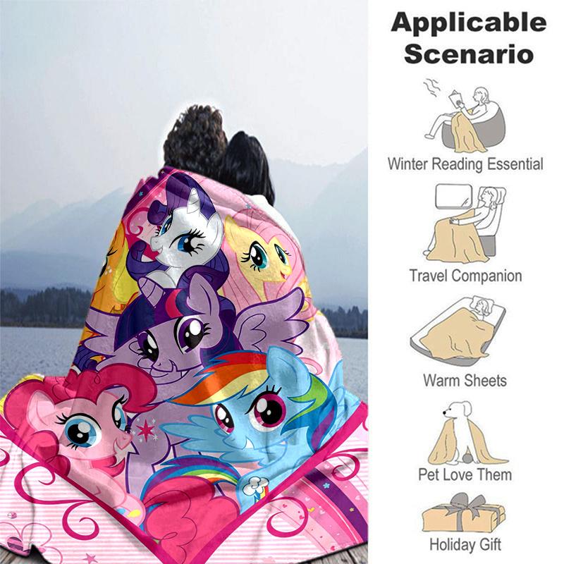 1pc My Little Pony s Throw Blanket, Soft & Cozy Home Decor for Couch, Bed .B094