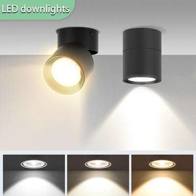 Oświetlenie sufitowe LED Downlight montowane na powierzchni 220V Nowoczesne lampy sufitowe Oświetlenie punktowe Oświetlenie wewnętrzne domu Salon Kuchnia Łazienka