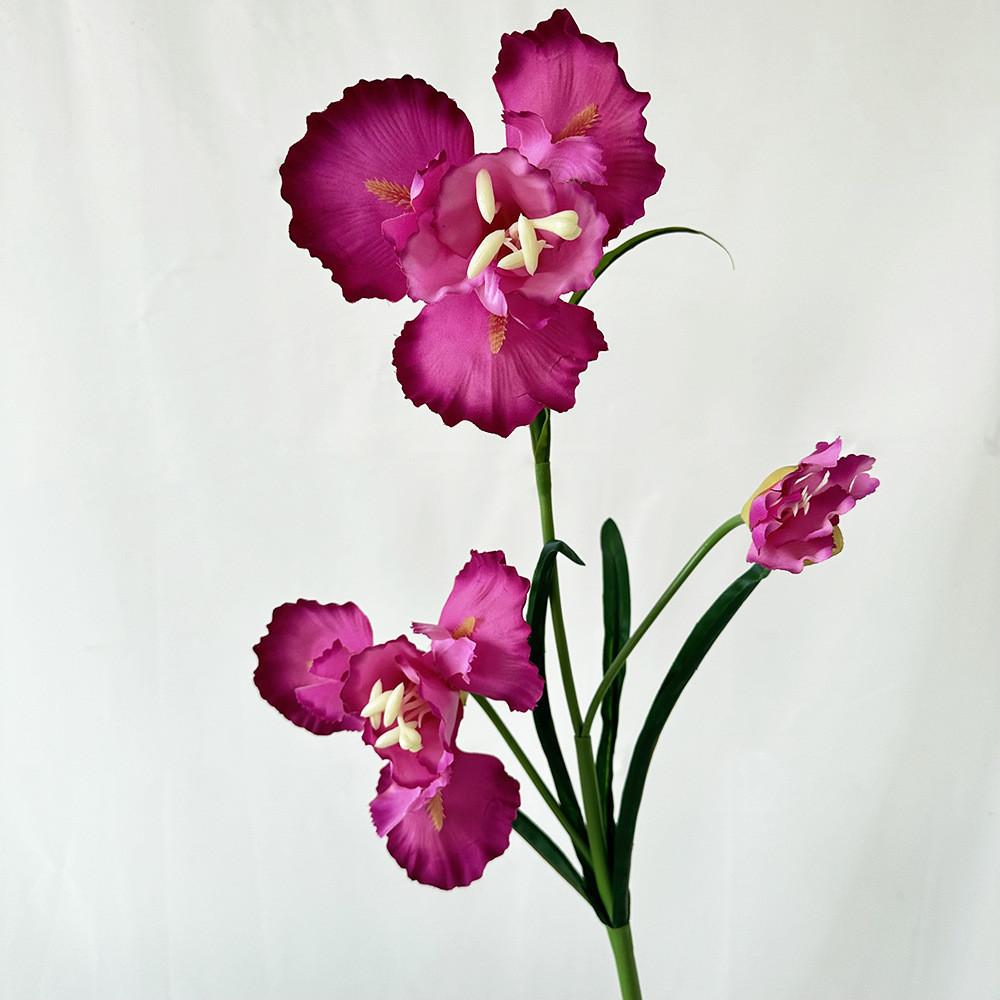Artificial Iris Flower Wedding Hotel Restaurant Desktop Decoration Ornament Room