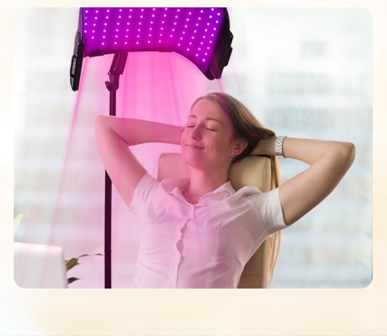 LED Red Light Therapy Panel with Stand – Infrared Skin Rejuvenation Device, 660nm & 850nm