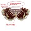 Lace Laple Shawl for Lady Girl Shawl Collar Beautiful Floral Embroidery Collar