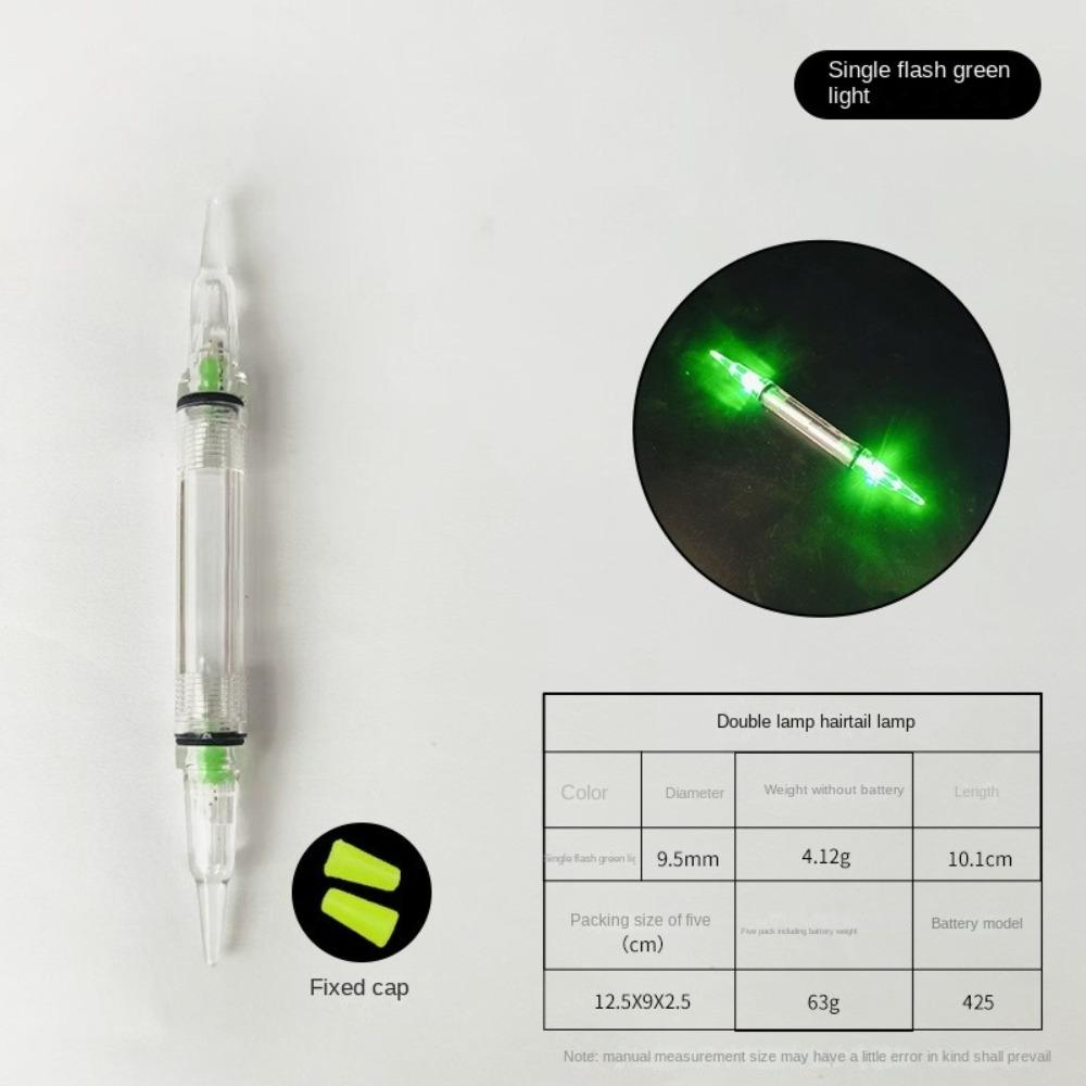 Bass Spoon Fishing Flash Lamp Diamond Shape Fishing Squid hook LED Lure Light with hook