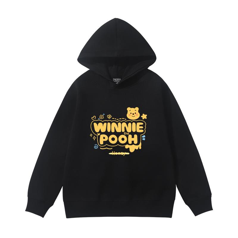 Bear letter printed autumn casual and comfortable hooded sweatshirt