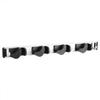 Mop and Broom Holder Rack Wall Mounted Tools Storage   Home Use 3 Position 4 Hooks