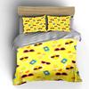 "Yellow Sun and Sunglasses Set" Bedding Duvet Cover Set Duvet Cover Pillowcases (1 * Duvet Cover 2 * Pillowcases, Without Duvet Insert)