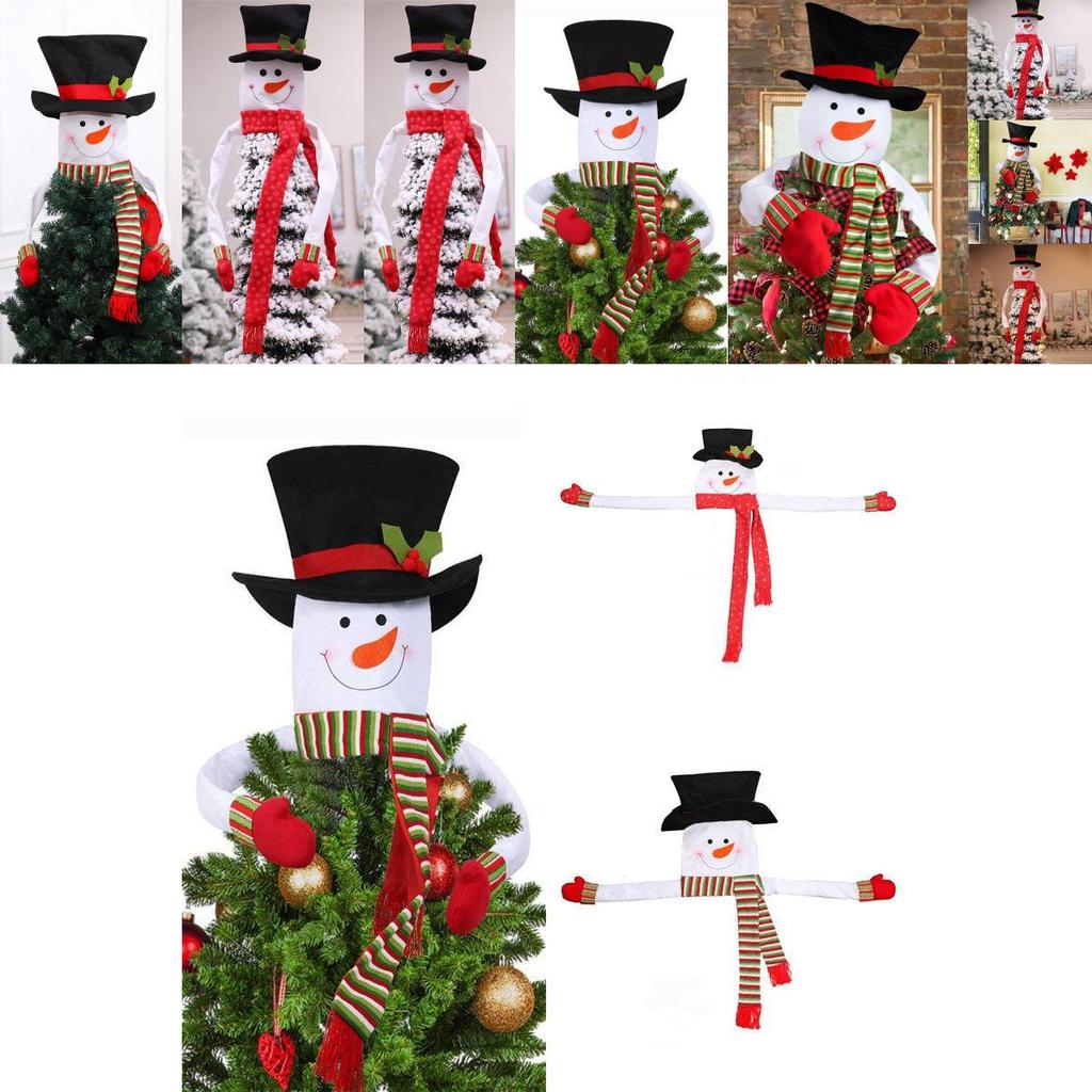 Charming Snowman Christmas Eve Tree Topper Perfect For Indoor And Outdoor Festivities
