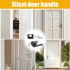 Privacy Door Handle Heavy Duty Black Passage Doorknob Lock Interior Black Flat Door Handles Keyless For Bathroom Bedroom