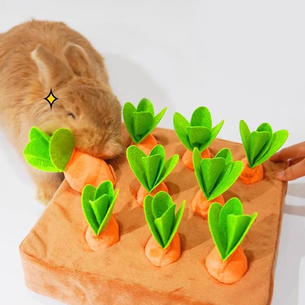 Plush Pull Out Carrot nteractive Training Toys for Small Medium Dogs Cats Bite Resistant Puppy Chew Toy Carrot Pulling Pet Toys