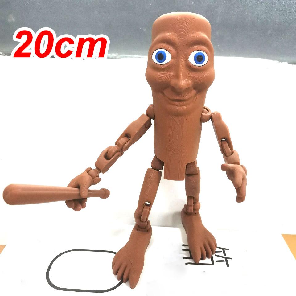 Large Articulated Figure 3D Printing Desktop Figurine Tungtungsahur Tung Tung Tung Sahur Action Figure Creative Desktop Ornament