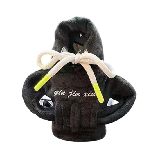 Christmas Gear Shift Hoodie Cozy Car Shift Knob Cover Gear Shift Knob Sleeve for Cars Soft Plush Gear Stick Costume for Most Vehicles