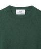 KNITTED Shaggy Dog 100% Wool Round Knit Dark Green