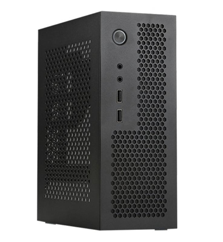 Мини-корпус A09 ITX для настольного компьютера HTPC, для материнских плат ITX, Маленький корпус 1U для игрового ПК, Шасси для дома и офиса чёрный