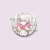 Cartoon Game Merold Kurode Hallritt Brooch Anime Fragaria Memories Lapel Pins Plastic Round Badge for Bag Hat Jewelry XMAS Gifts