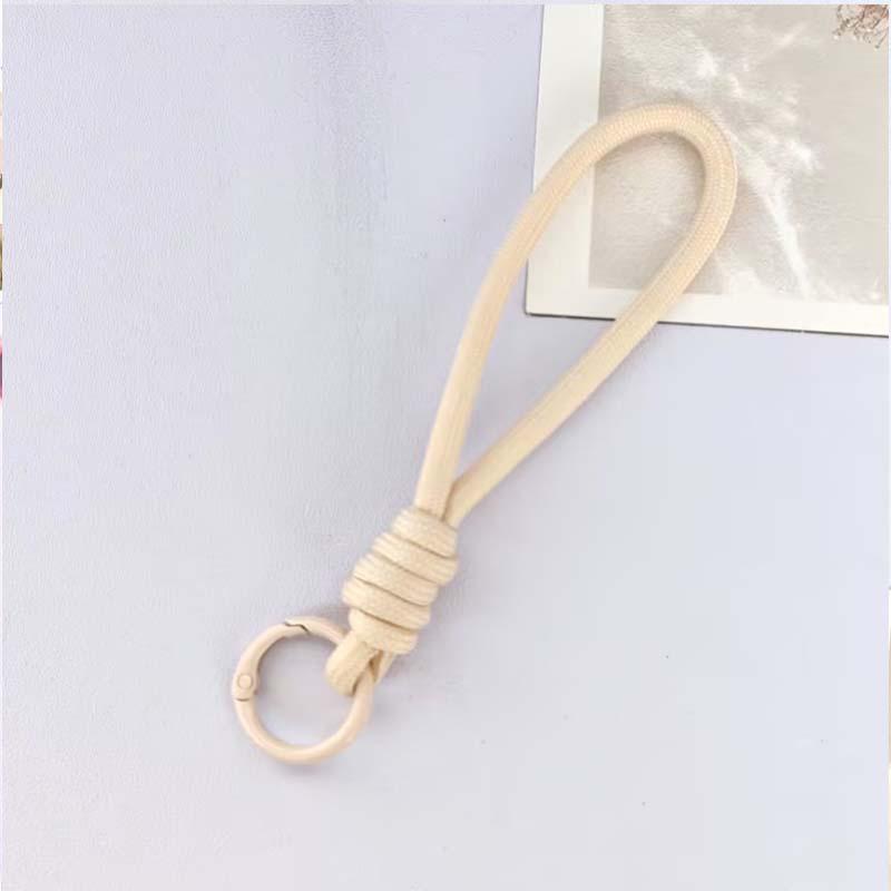 New colored hand-woven rope, mobile phone lanyard, doll bag, keychain DIY jewelry, pendant accessories.
