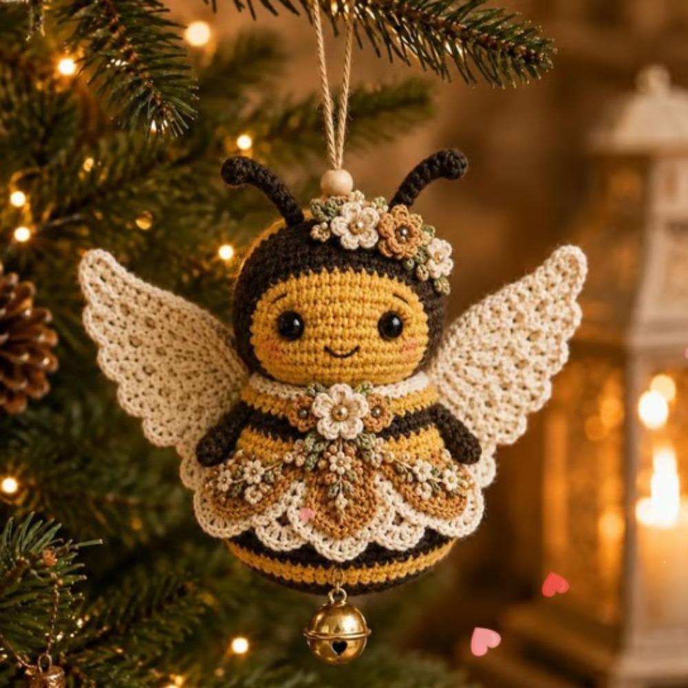 Hand-Knit Animal Crochet Ornament DIY Kit Wing Animal Yarn Pendant Kit Window Display