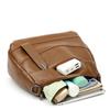 Fashion soft leather large capacity multi-compartment simple washed leather small square bag versatile commuter shoulder messenger bag