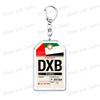 Plane Ticket Koffer Keyrings for Accessories Bag Key Chain Ring Jewelry Fans Gifts Travel Country Label Keychain Llaveros