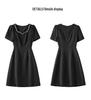 Nanyou French-Style Diamond Waist Slimming Luxury Dress
